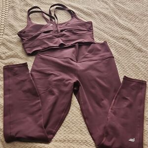 Fabletics Burgundy PowerHold Activewear
